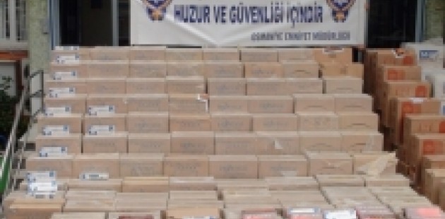 Osmaniye'de 1,5 milyonluk kaçak sigara operasyonu