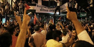 İstanbul'da İsrail protestosu
