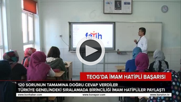 TEOG’da imam hatipli başarısı