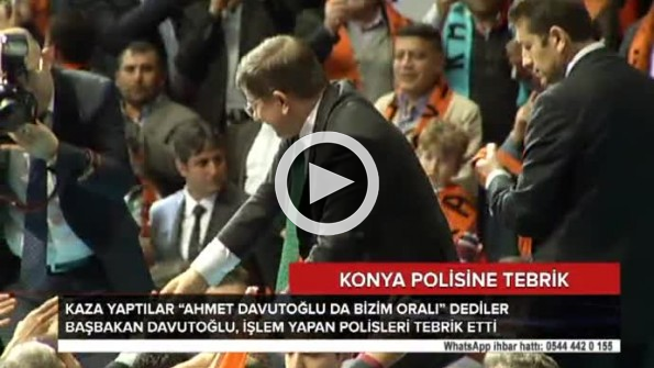 Başbakan Davutoğlu’ndan Konya polisine tebrik