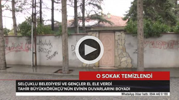 Tahir Büyükkörükçü Hocaefendi’nin sokağı temizlendi