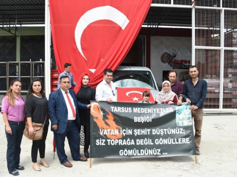 Tarsus’tan askere büyük güç desteği