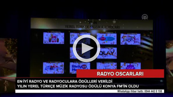 Yılın yerel Türkçe müzik radyosu ödülü KONYA FM’in