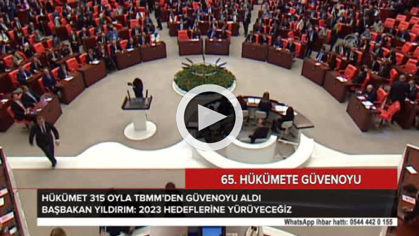 65. Hükümet güvenoyu aldı