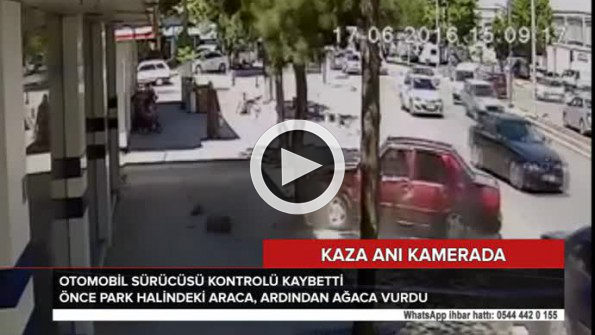 Konya’daki kaza anı kamerada!