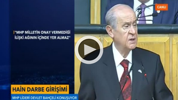 Bahçeli: Darbeye karşı çıkanlarla gurur duyuyorum