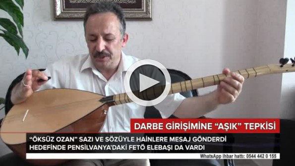 Halk ozanından darbe girişimine ’şiirli’ tepki