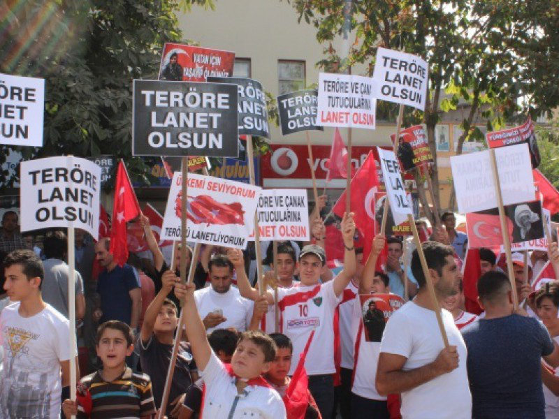 Muş’ta teröre lanet için toplandılar