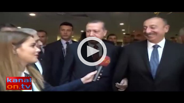 Erdoğan ve Aliyev’in samimi sohbeti böyle görüntülendi