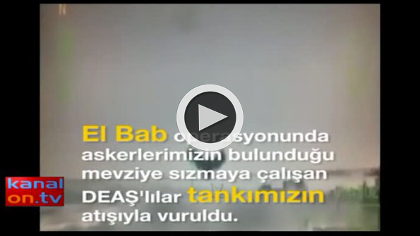 Türk tankı DEAŞ’lı teröristleri böyle vurdu!