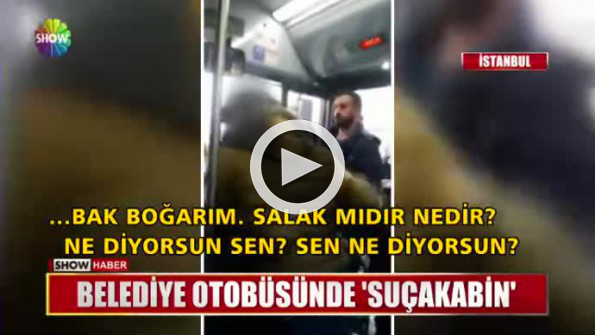 Otobüs şoförüne yumruklu saldırı güvenlik kabinine takıldı