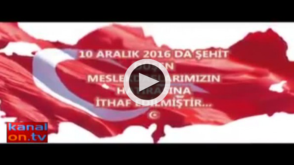 Şehit meslektaşları için klip hazırladı