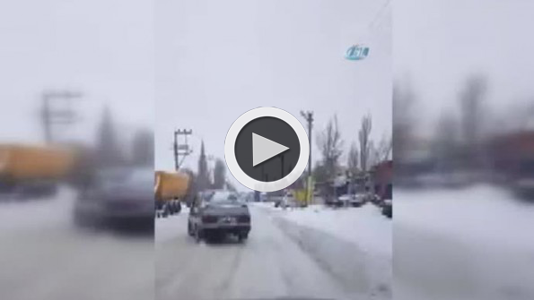 Trafik canavarı bu kez Erzurum’daydı