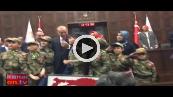 Konya’dan giden çocuklar Erdoğan’ın dikkatini çekti!