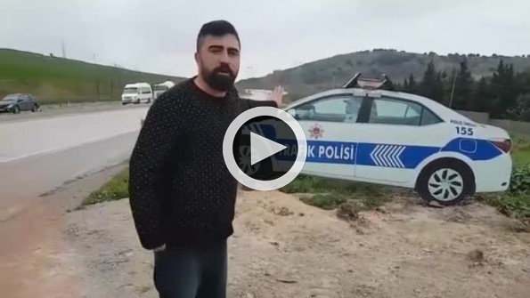 Maket trafik polisini gerçek sanan ehliyetsiz adamın dramı