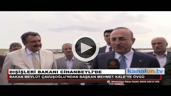 Bakan Çavuşoğlu Cihanbeyli’yi ziyaret etti